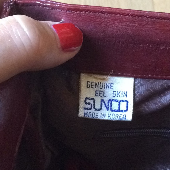 Eel skin clutch by Sunco - Picture 3 of 4